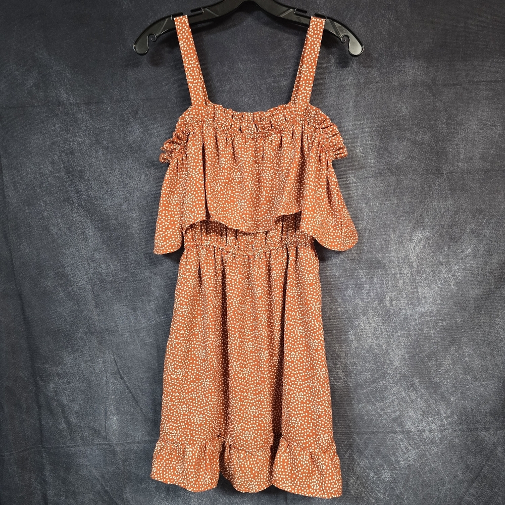 Liberty Love Orange Floral Midi Dress